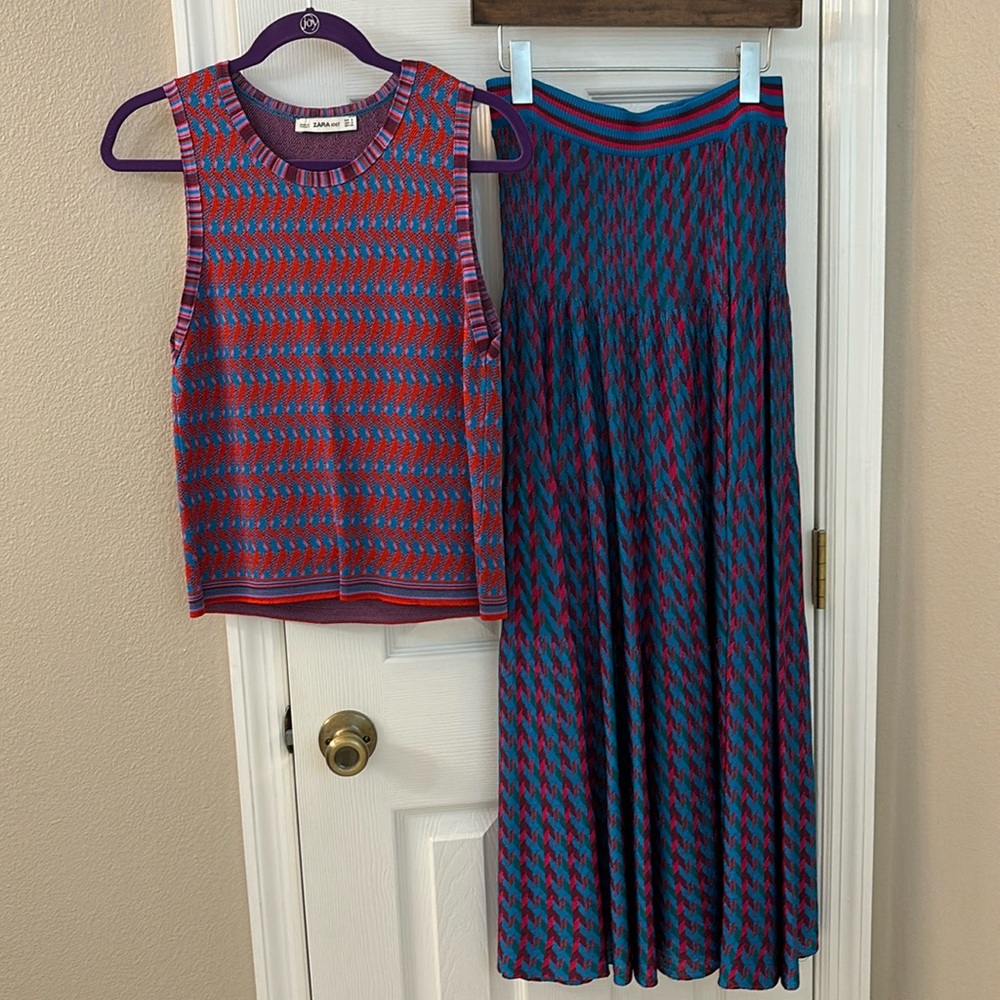 Zara set of top and maxi skirt